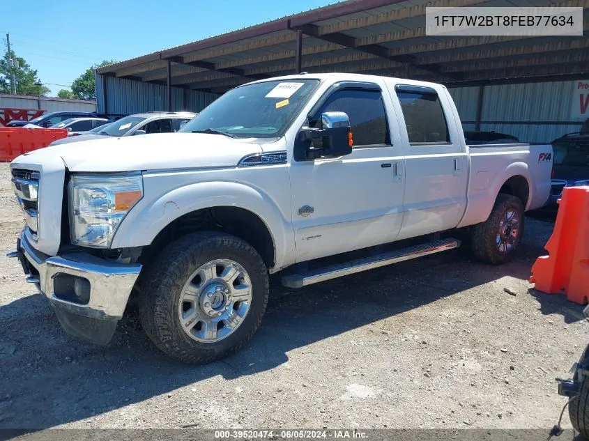 1FT7W2BT8FEB77634 2015 Ford F-250 Lariat