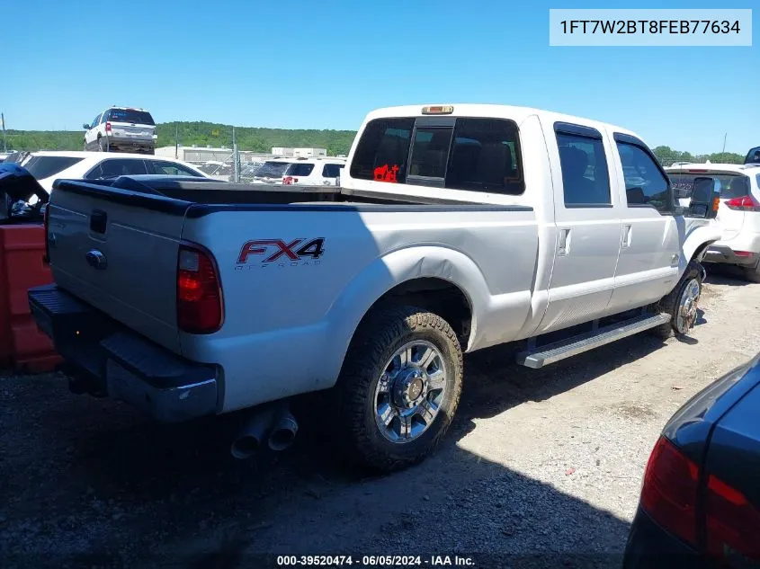 2015 Ford F-250 Lariat VIN: 1FT7W2BT8FEB77634 Lot: 39520474