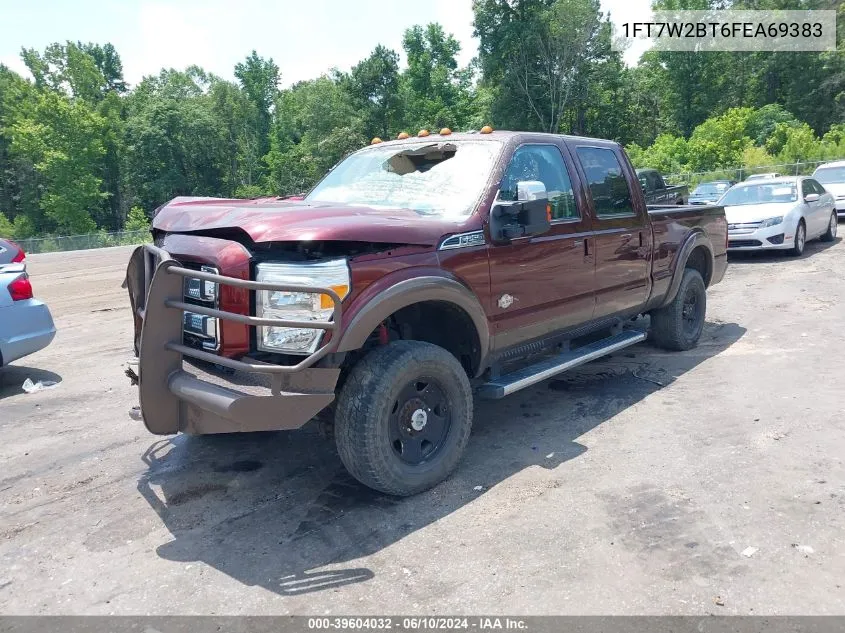 1FT7W2BT6FEA69383 2015 Ford F-250 Lariat