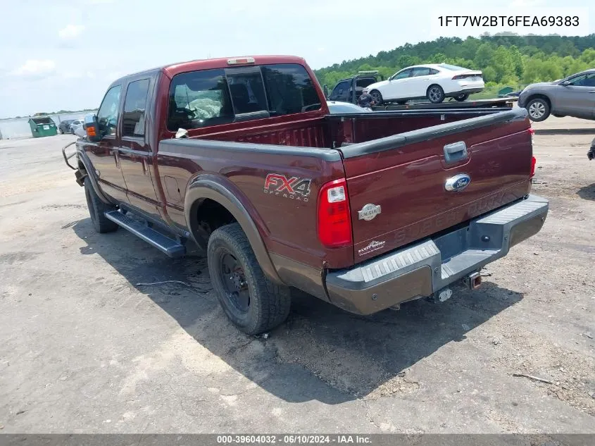 2015 Ford F-250 Lariat VIN: 1FT7W2BT6FEA69383 Lot: 39604032