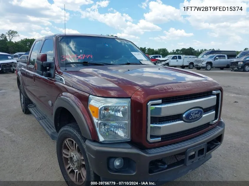 1FT7W2BT9FED15374 2015 Ford F-250 Lariat