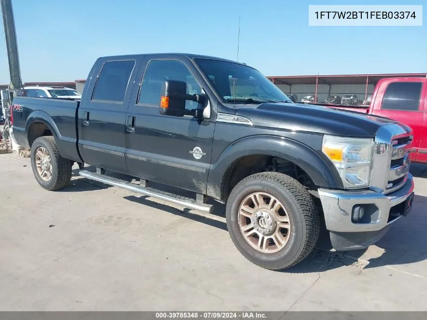 1FT7W2BT1FEB03374 2015 Ford F-250 Lariat