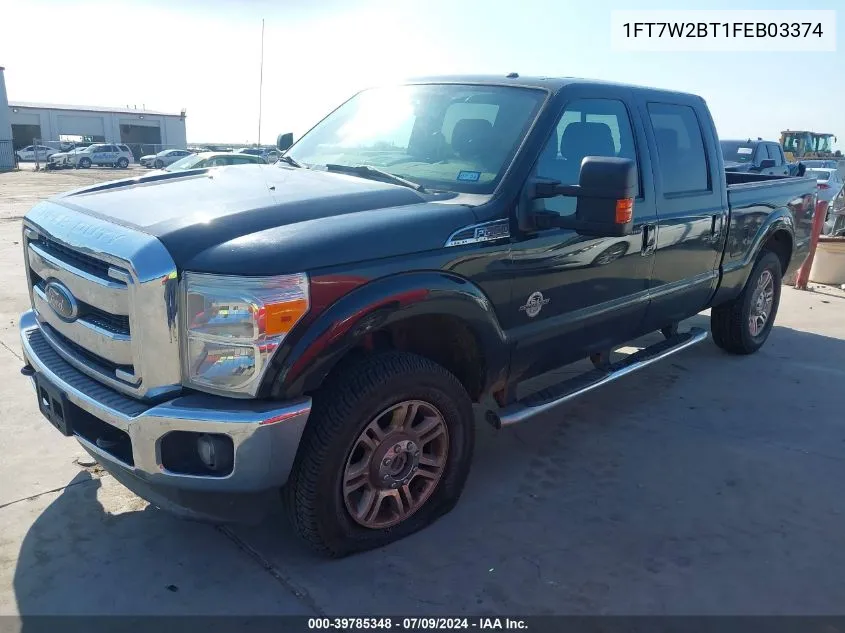 1FT7W2BT1FEB03374 2015 Ford F-250 Lariat