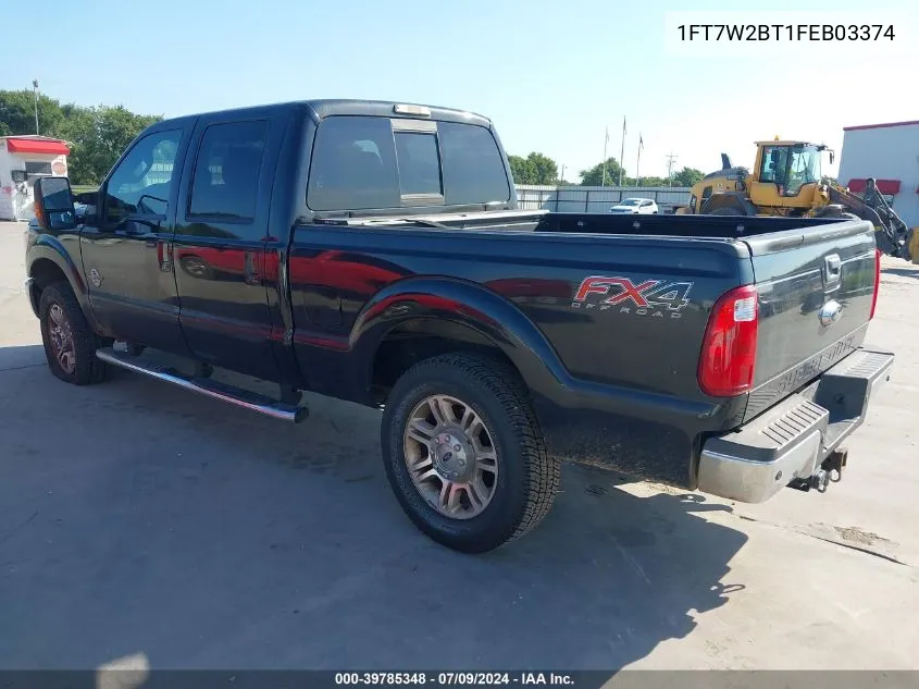 1FT7W2BT1FEB03374 2015 Ford F-250 Lariat