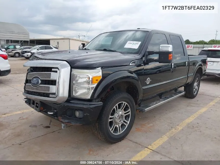 1FT7W2BT6FEA02329 2015 Ford F-250 Lariat