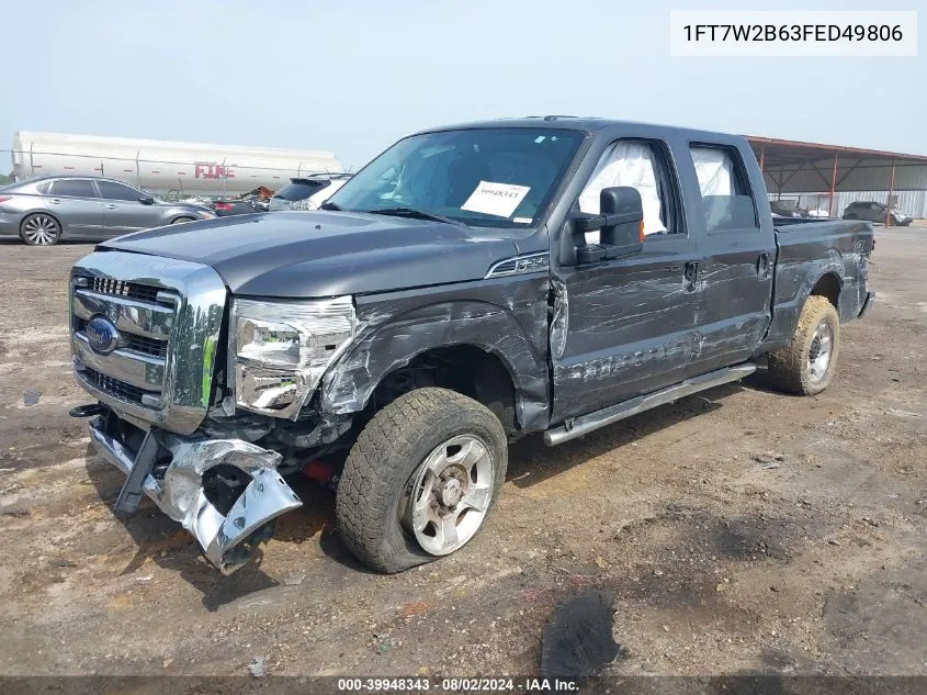 1FT7W2B63FED49806 2015 Ford F-250 Xlt