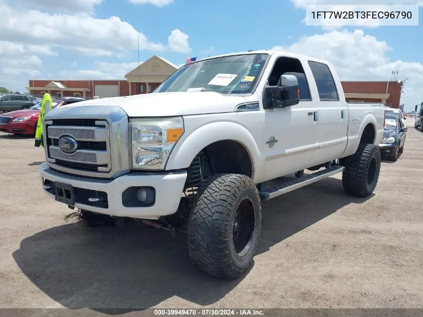 2015 Ford F-250 Lariat VIN: 1FT7W2BT3FEC96790 Lot: 39949470