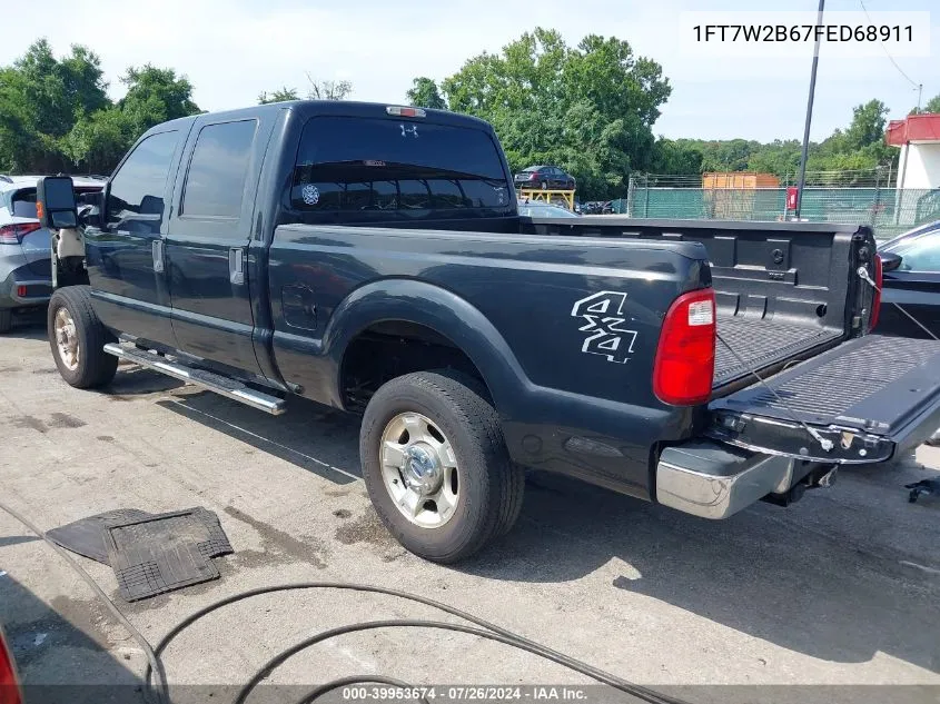 2015 Ford F-250 Xlt VIN: 1FT7W2B67FED68911 Lot: 39953674