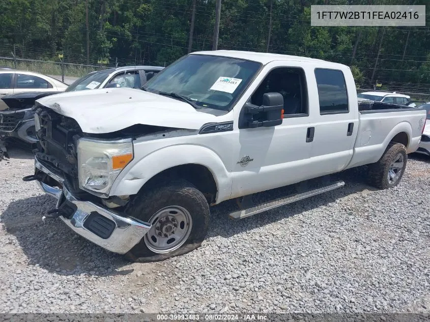 2015 Ford F-250 Xl VIN: 1FT7W2BT1FEA02416 Lot: 39993483