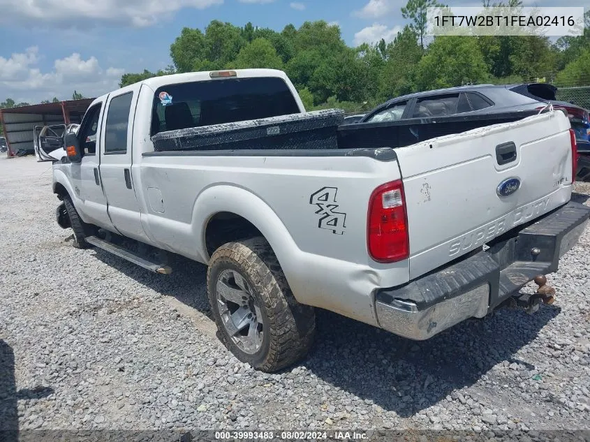 2015 Ford F-250 Xl VIN: 1FT7W2BT1FEA02416 Lot: 39993483