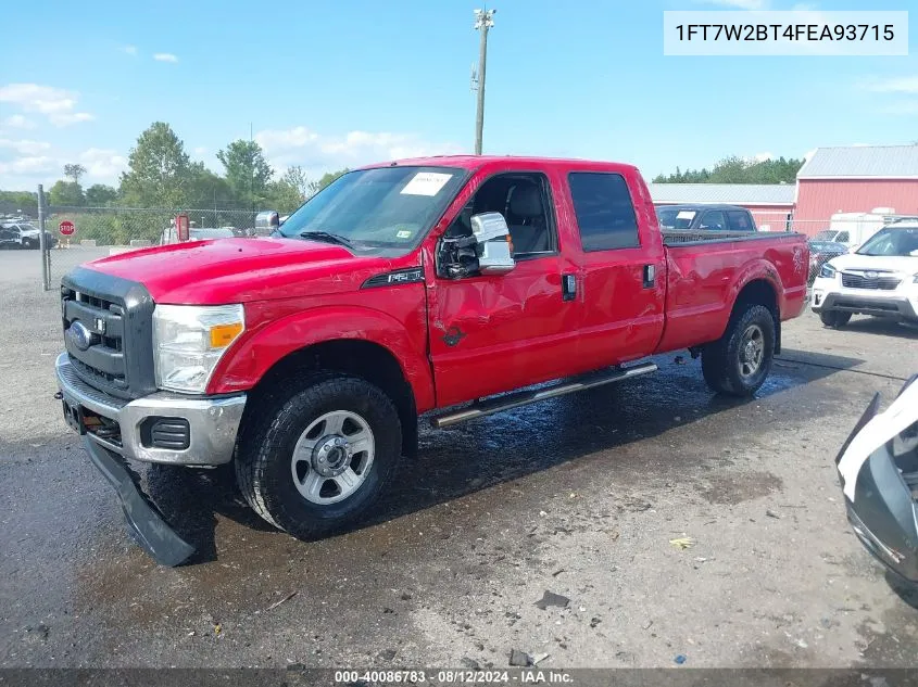 2015 Ford F-250 Xl VIN: 1FT7W2BT4FEA93715 Lot: 40086783