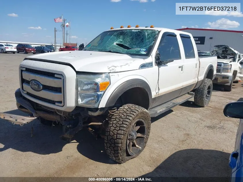 2015 Ford F-250 Lariat VIN: 1FT7W2BT6FED37218 Lot: 40096005