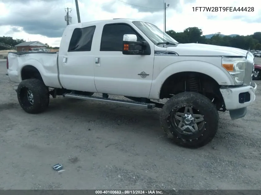 2015 Ford F-250 Lariat VIN: 1FT7W2BT9FEA44428 Lot: 40100683