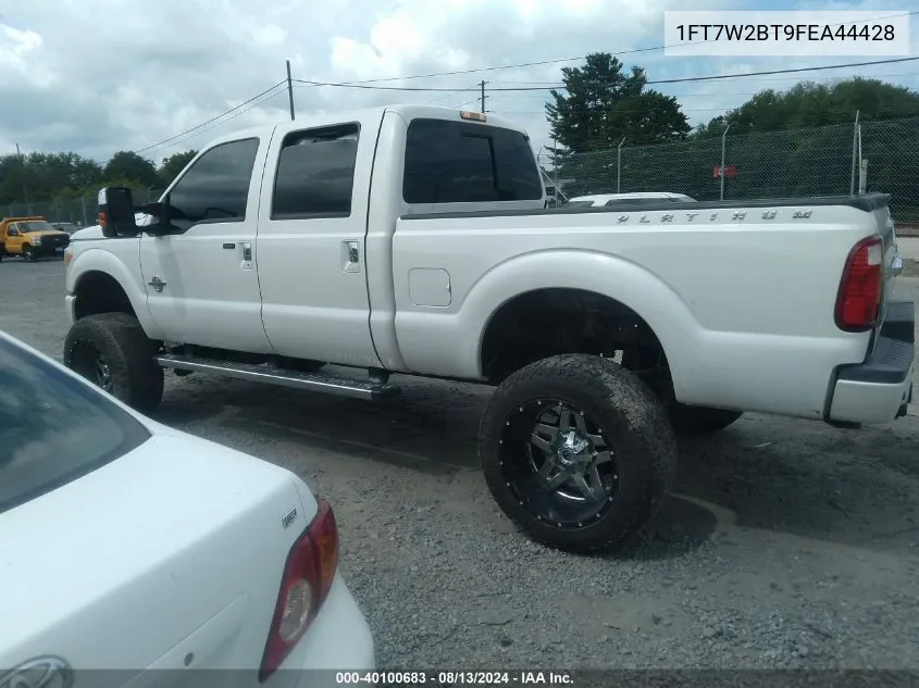 2015 Ford F-250 Lariat VIN: 1FT7W2BT9FEA44428 Lot: 40100683