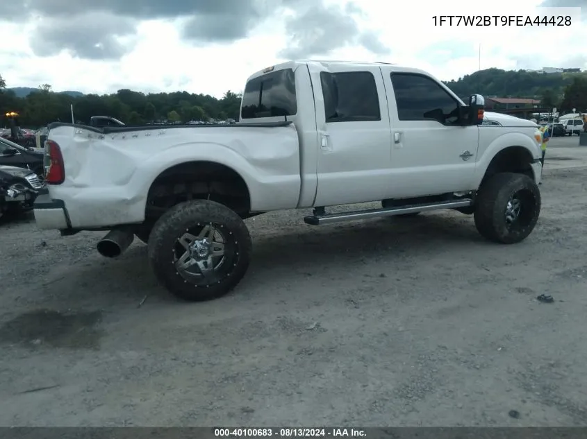 2015 Ford F-250 Lariat VIN: 1FT7W2BT9FEA44428 Lot: 40100683