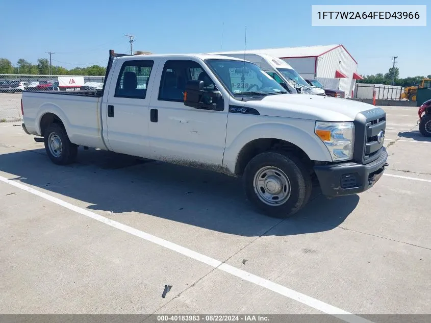 2015 Ford F-250 Xl VIN: 1FT7W2A64FED43966 Lot: 40183983