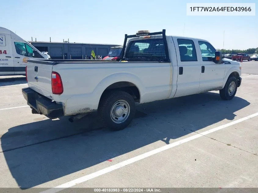 2015 Ford F-250 Xl VIN: 1FT7W2A64FED43966 Lot: 40183983