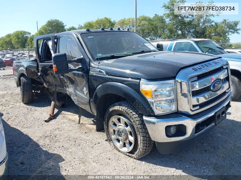 2015 Ford F-250 Lariat VIN: 1FT7W2BT7FED38734 Lot: 40187542