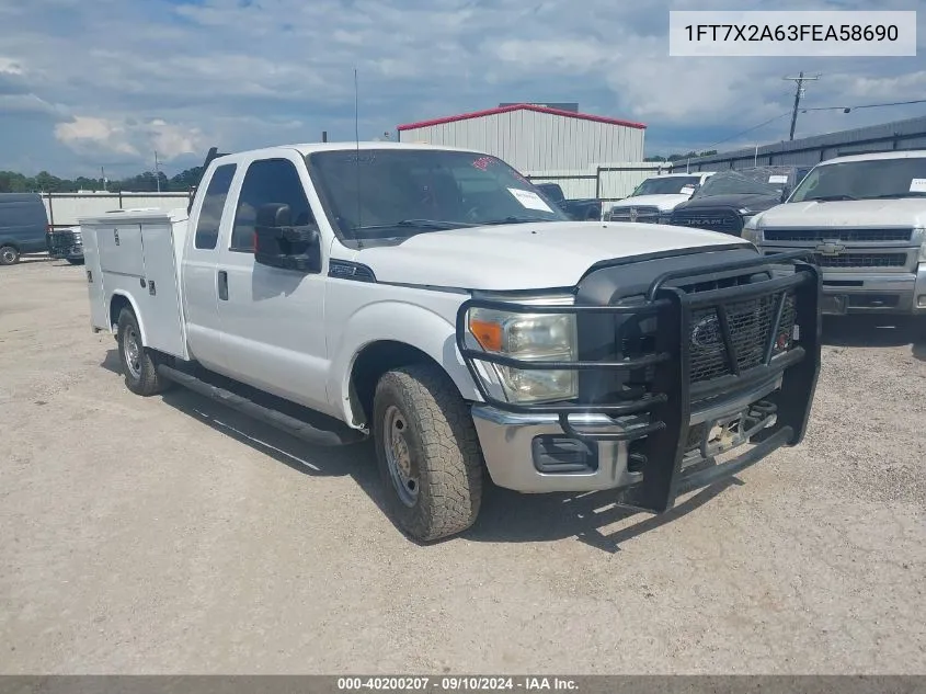 2015 Ford F-250 Xl VIN: 1FT7X2A63FEA58690 Lot: 40200207