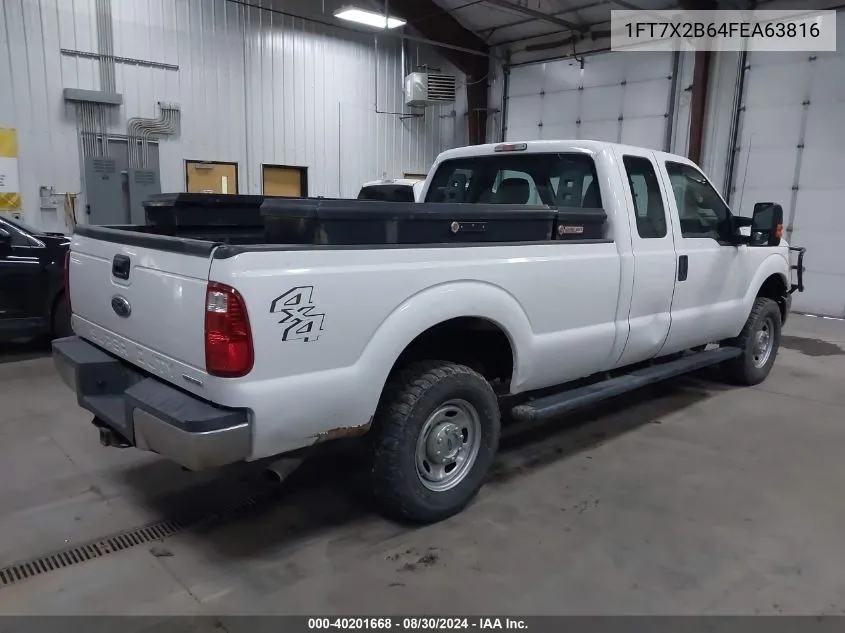 2015 Ford F-250 Xl VIN: 1FT7X2B64FEA63816 Lot: 40201668