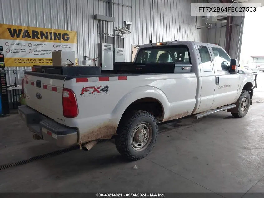 2015 Ford F-250 Xl VIN: 1FT7X2B64FEC27503 Lot: 40214921