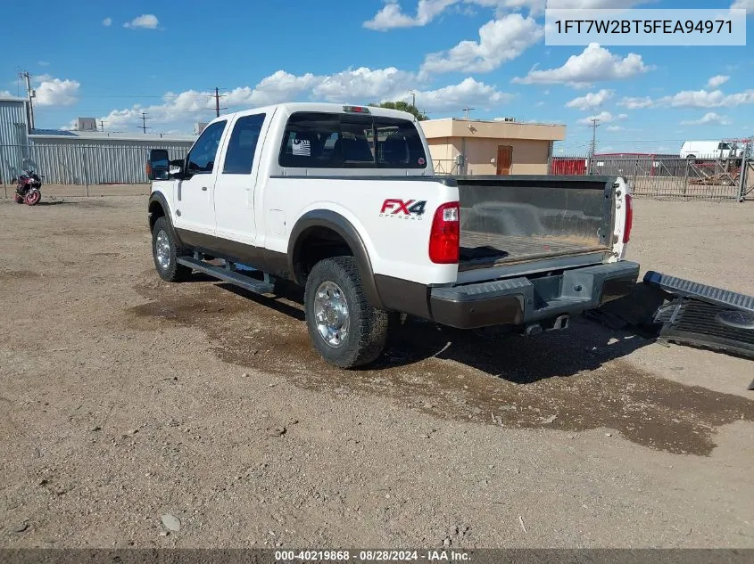 1FT7W2BT5FEA94971 2015 Ford F-250 Lariat