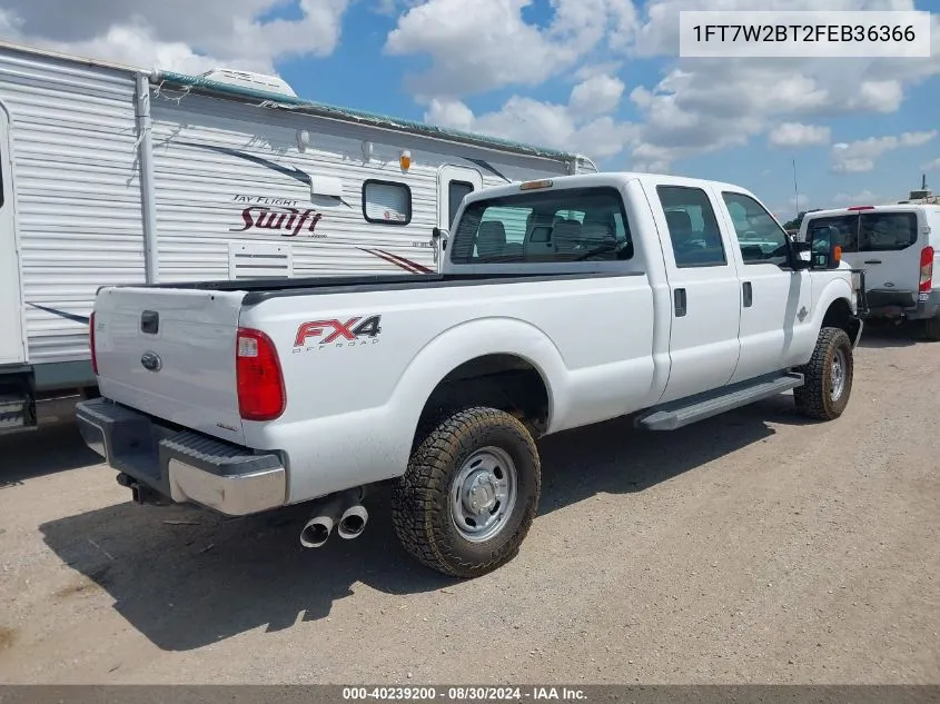 2015 Ford F-250 Xl VIN: 1FT7W2BT2FEB36366 Lot: 40239200