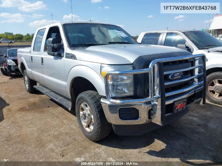 2015 Ford F-250 Xl VIN: 1FT7W2B6XFEB43768 Lot: 40247055