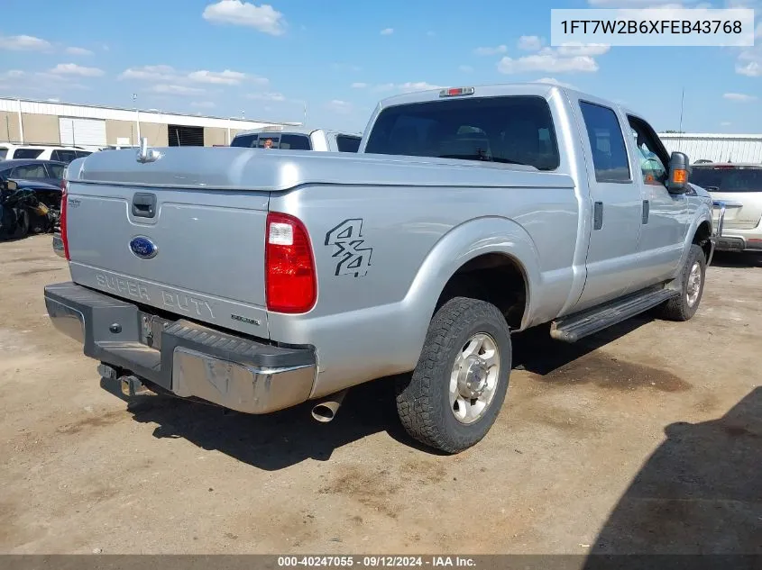 2015 Ford F-250 Xl VIN: 1FT7W2B6XFEB43768 Lot: 40247055