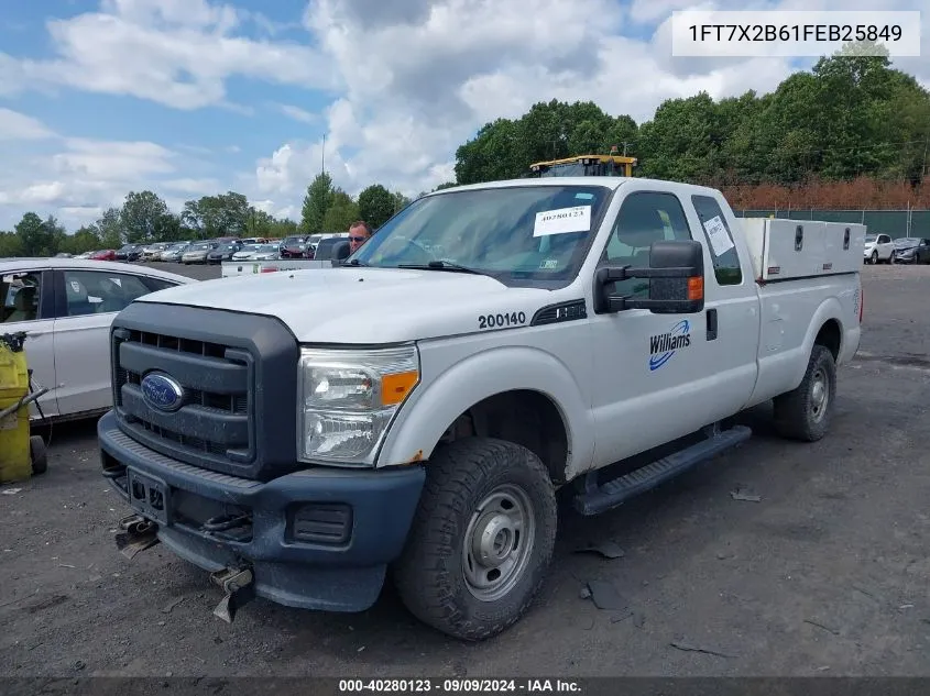 2015 Ford F-250 Xl VIN: 1FT7X2B61FEB25849 Lot: 40280123