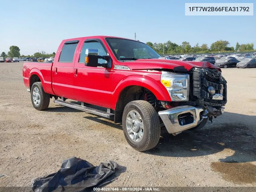 1FT7W2B66FEA31792 2015 Ford F-250 Lariat