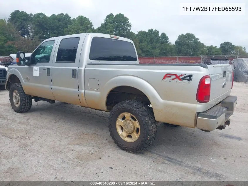 2015 Ford F-250 Xlt VIN: 1FT7W2BT7FED65593 Lot: 40346299