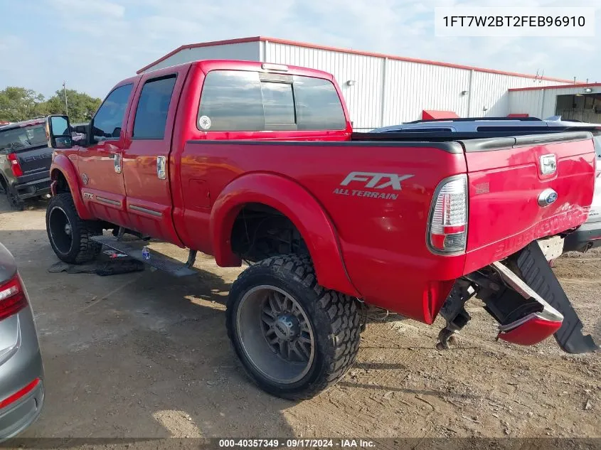 1FT7W2BT2FEB96910 2015 Ford F-250 Lariat