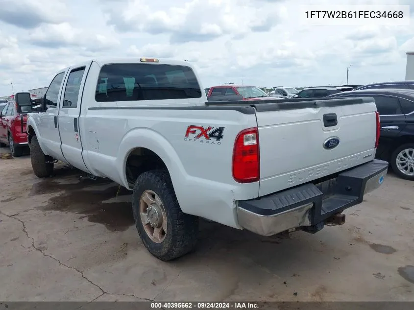 2015 Ford F-250 Xl VIN: 1FT7W2B61FEC34668 Lot: 40395662