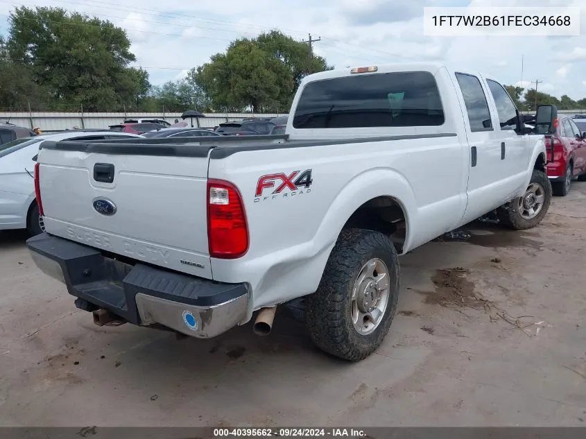 2015 Ford F-250 Xl VIN: 1FT7W2B61FEC34668 Lot: 40395662