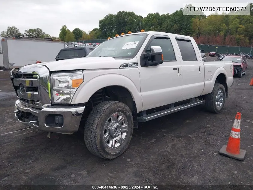 1FT7W2B67FED60372 2015 Ford F-250 Lariat