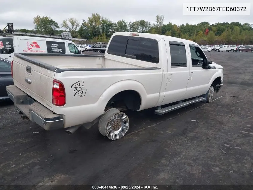 1FT7W2B67FED60372 2015 Ford F-250 Lariat