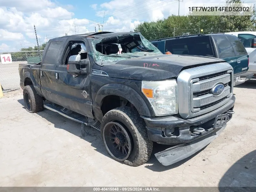 2015 Ford F-250 Lariat VIN: 1FT7W2BT4FED52302 Lot: 40415048