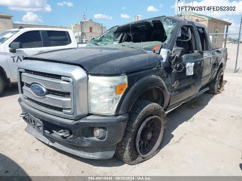 1FT7W2BT4FED52302 2015 Ford F-250 Lariat