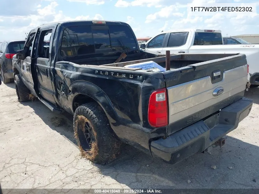 1FT7W2BT4FED52302 2015 Ford F-250 Lariat