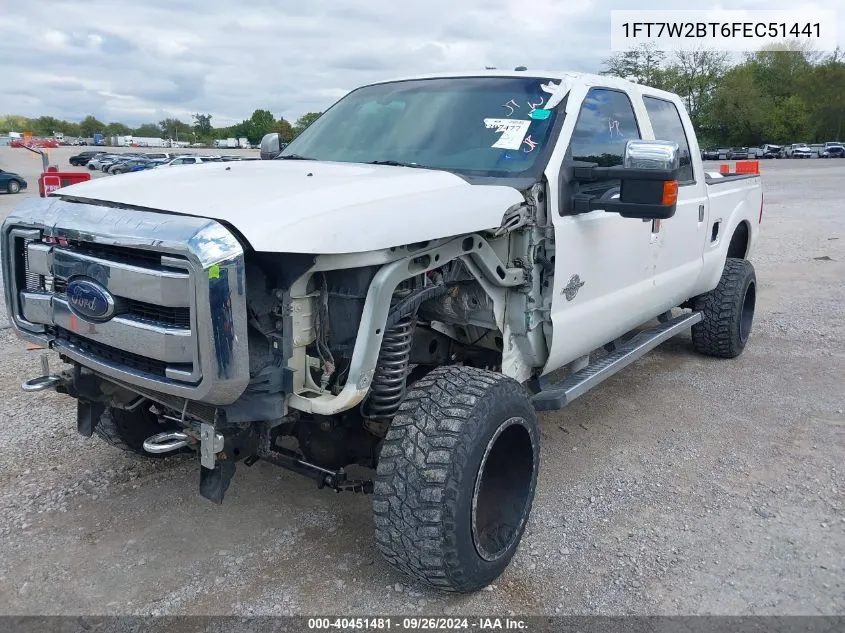 1FT7W2BT6FEC51441 2015 Ford F-250 Lariat