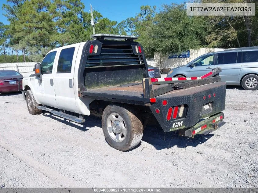 2015 Ford F-250 Xlt VIN: 1FT7W2A62FEA70395 Lot: 40538027