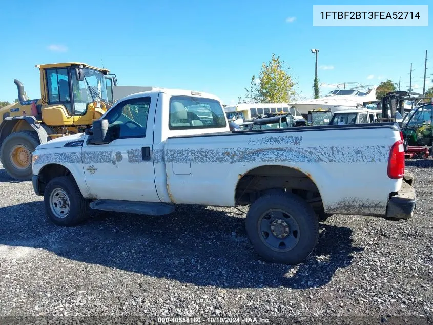 2015 Ford F-250 Xl VIN: 1FTBF2BT3FEA52714 Lot: 40558160