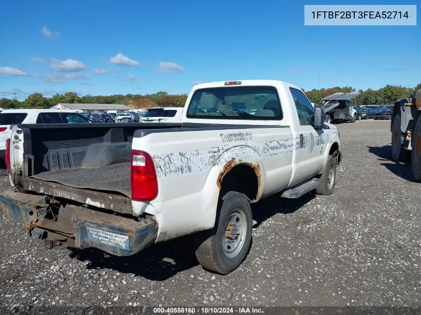 2015 Ford F-250 Xl VIN: 1FTBF2BT3FEA52714 Lot: 40558160