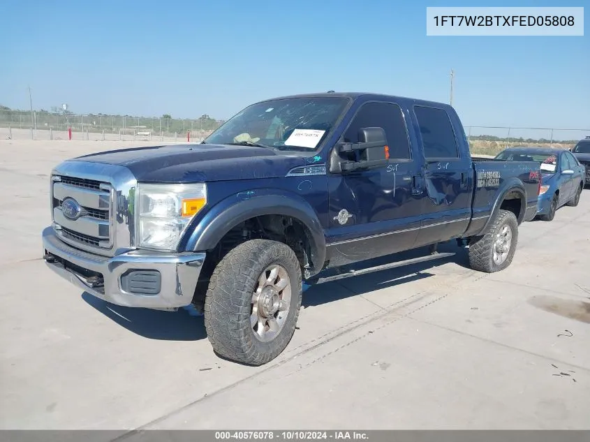 1FT7W2BTXFED05808 2015 Ford F-250 Lariat