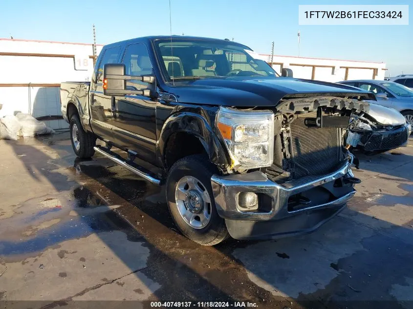 2015 Ford F-250 Xlt VIN: 1FT7W2B61FEC33424 Lot: 40749137