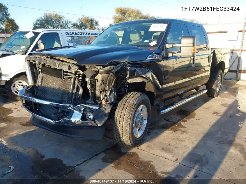 2015 Ford F-250 Xlt VIN: 1FT7W2B61FEC33424 Lot: 40749137