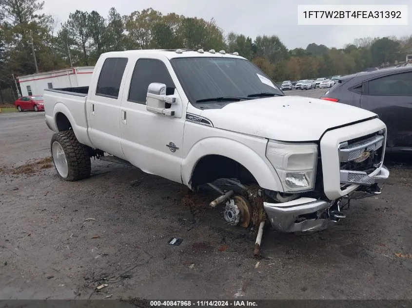 2015 Ford F-250 Lariat VIN: 1FT7W2BT4FEA31392 Lot: 40847968