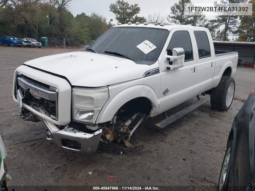 2015 Ford F-250 Lariat VIN: 1FT7W2BT4FEA31392 Lot: 40847968