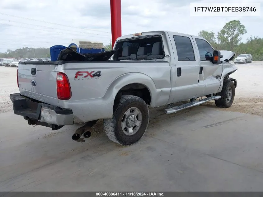 2015 Ford F-250 Xlt VIN: 1FT7W2BT0FEB38746 Lot: 40886411